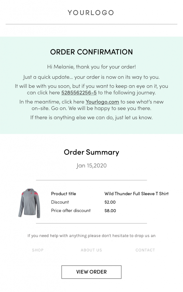 13 Order Confirmation Email Template & Examples