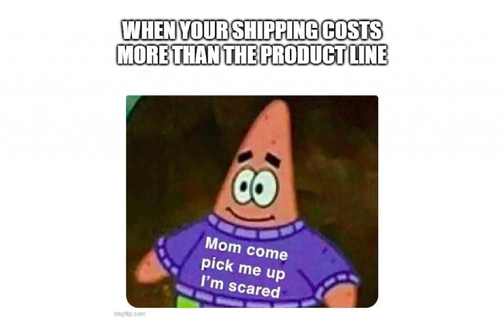high shipping costs 